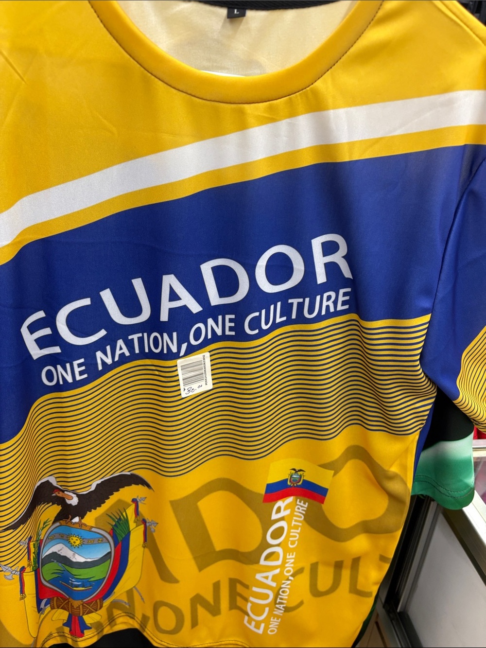 Ecuador National Fan Jersey - Yellow & Blue
